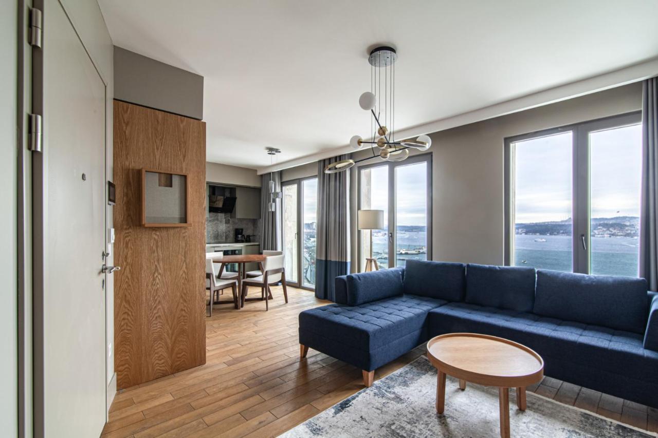 Flat With Panoramic Bosphorus View In Cihangir Istanbul Exterior foto