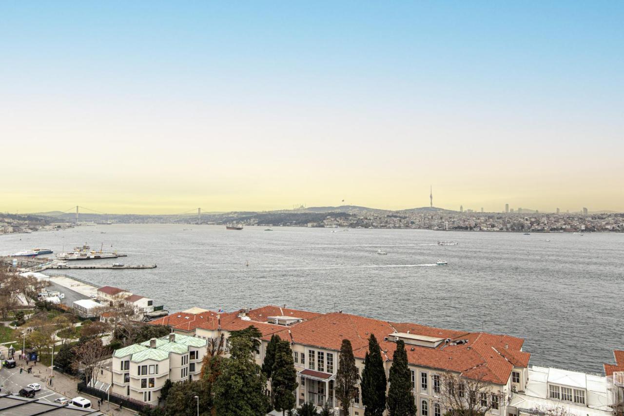 Flat With Panoramic Bosphorus View In Cihangir Istanbul Exterior foto