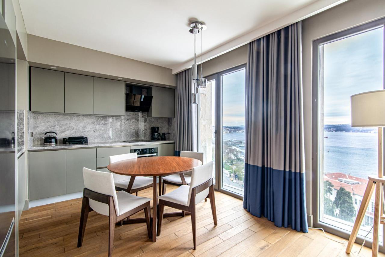 Flat With Panoramic Bosphorus View In Cihangir Istanbul Exterior foto